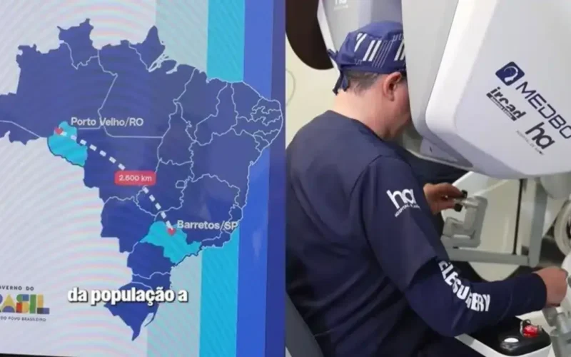 SUS faz 1ª telecirurgia robótica a 2.700 km de distância